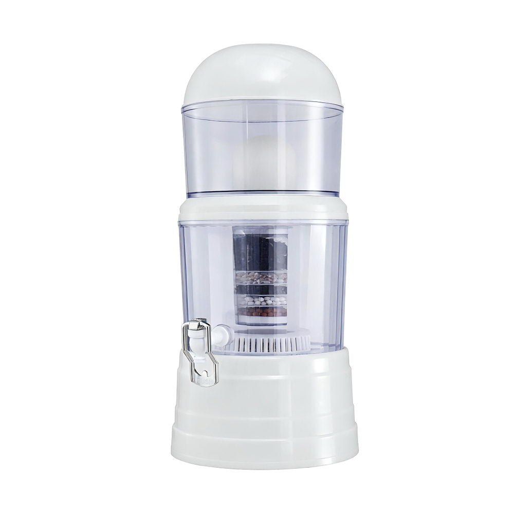 Devanti Benchtop Water Filter 14L Gravity Multi-Stage BPA-Free Home Camping