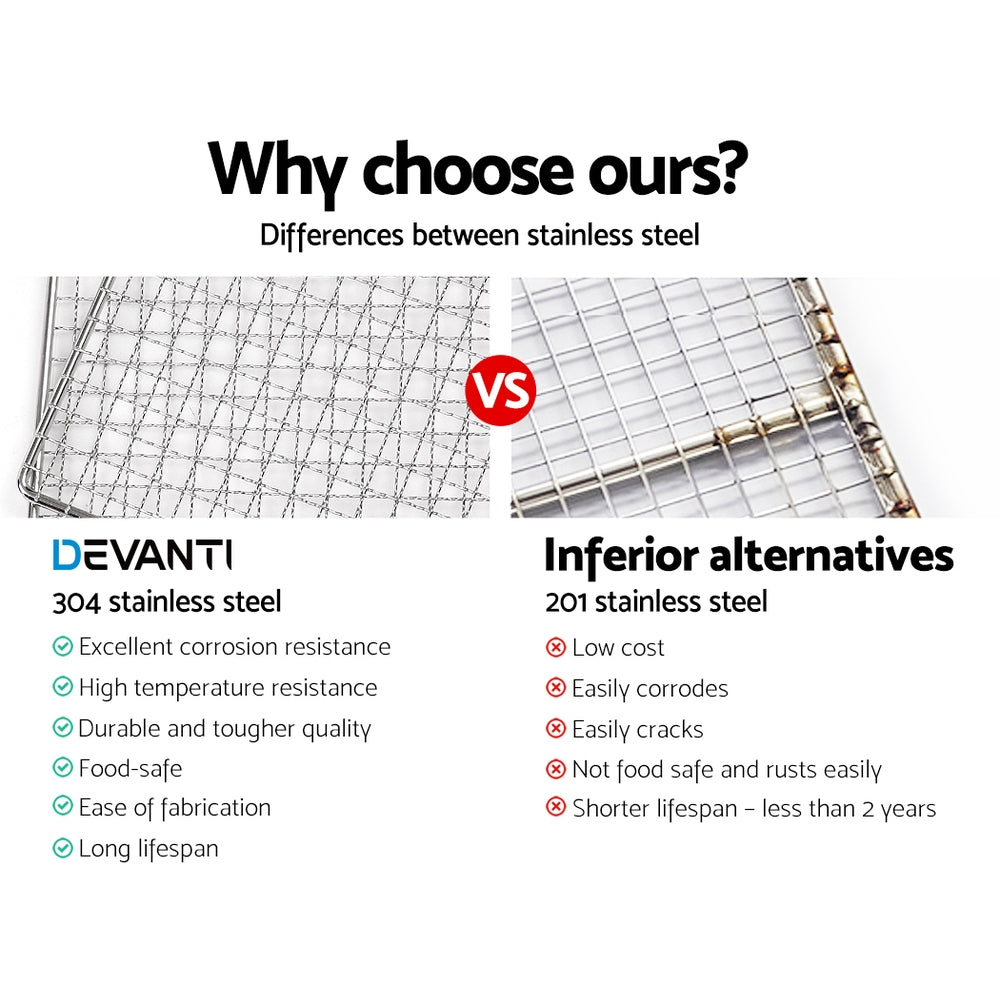 Devanti 6-Tray Stainless Steel Food Dehydrator Fruit & Jerky Dryer