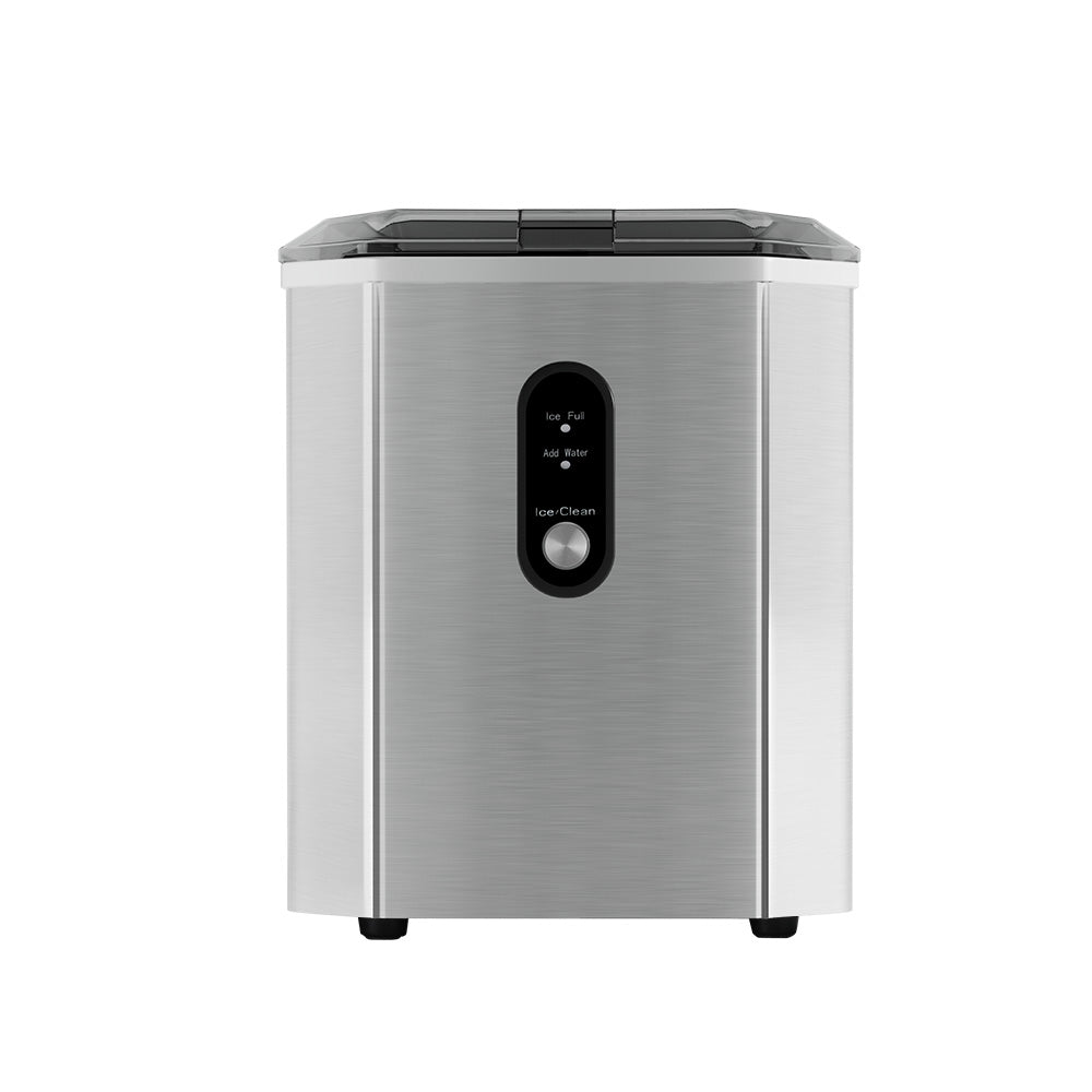 Devanti Portable Ice Maker – 12kg Daily Output, Stainless Steel