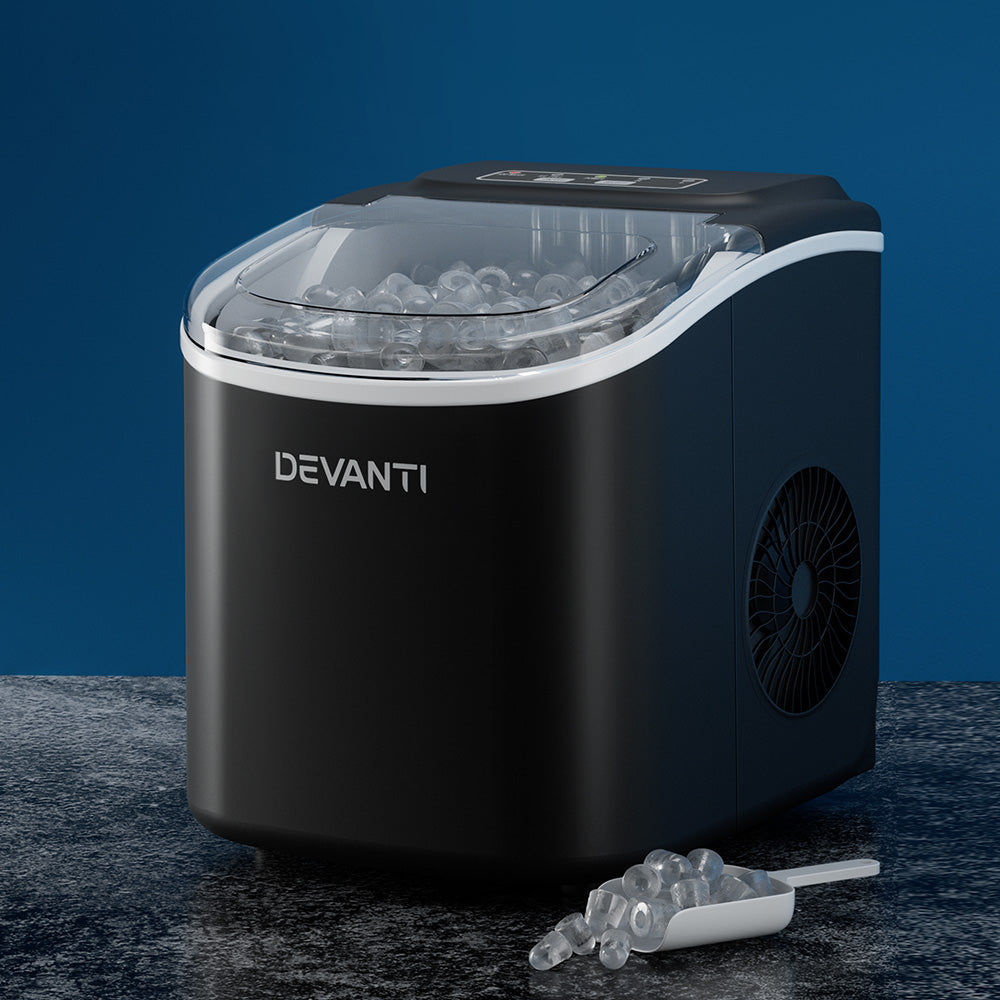 Devanti Portable Ice Maker Machine 1.3L - Black