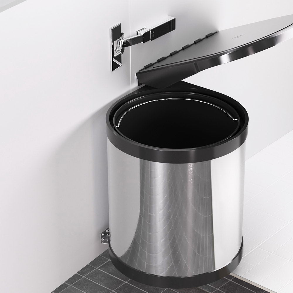 Cefito 12L Pull Out Swing Out Cabinet Bin Stainless Steel